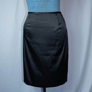 Adrianna Papell Shiny Black Skirt Size 16